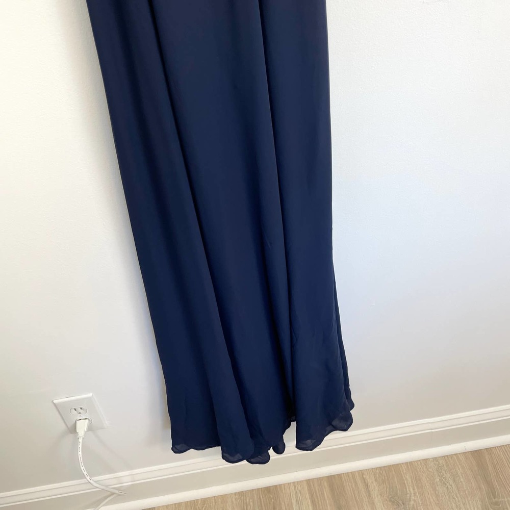 Show Me Your Mumu Rich Navy Crisp Godshaw Goddess Gown Size XXS NWT - Picture 4 of 13